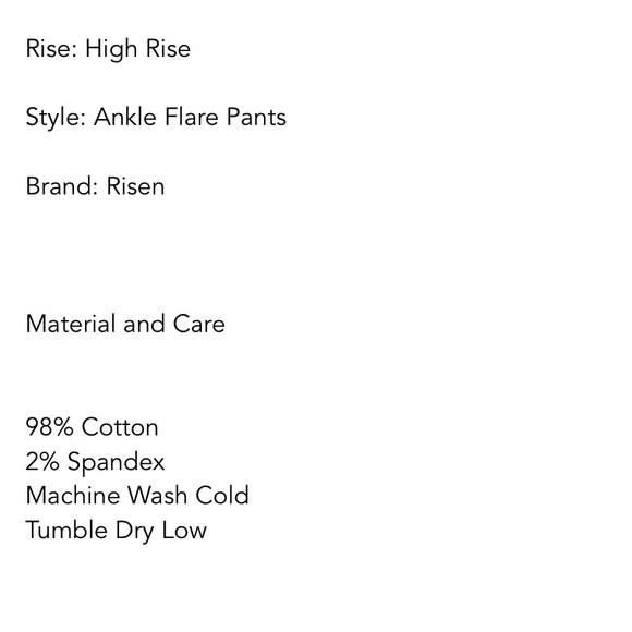 Risen patch pockets Ankle flare - Picture 4 of 5